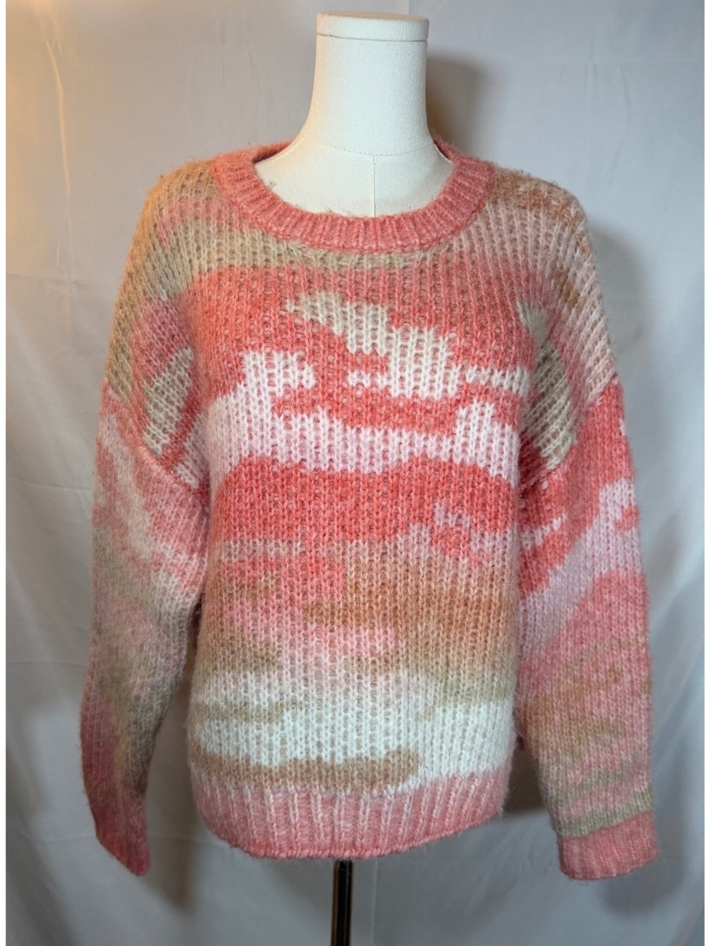 Studio B by Bobeau XL Multicolor Knit Sweater